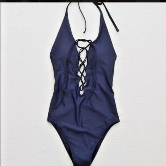 Aerie Navy Blue One piece - Picture 3 of 5